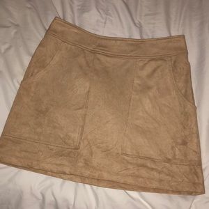Tan Suede Skirt
